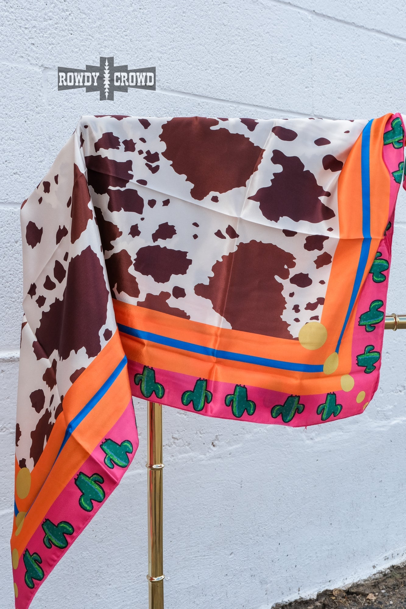 Cowhide Cactus Wild Rag/ Scarf