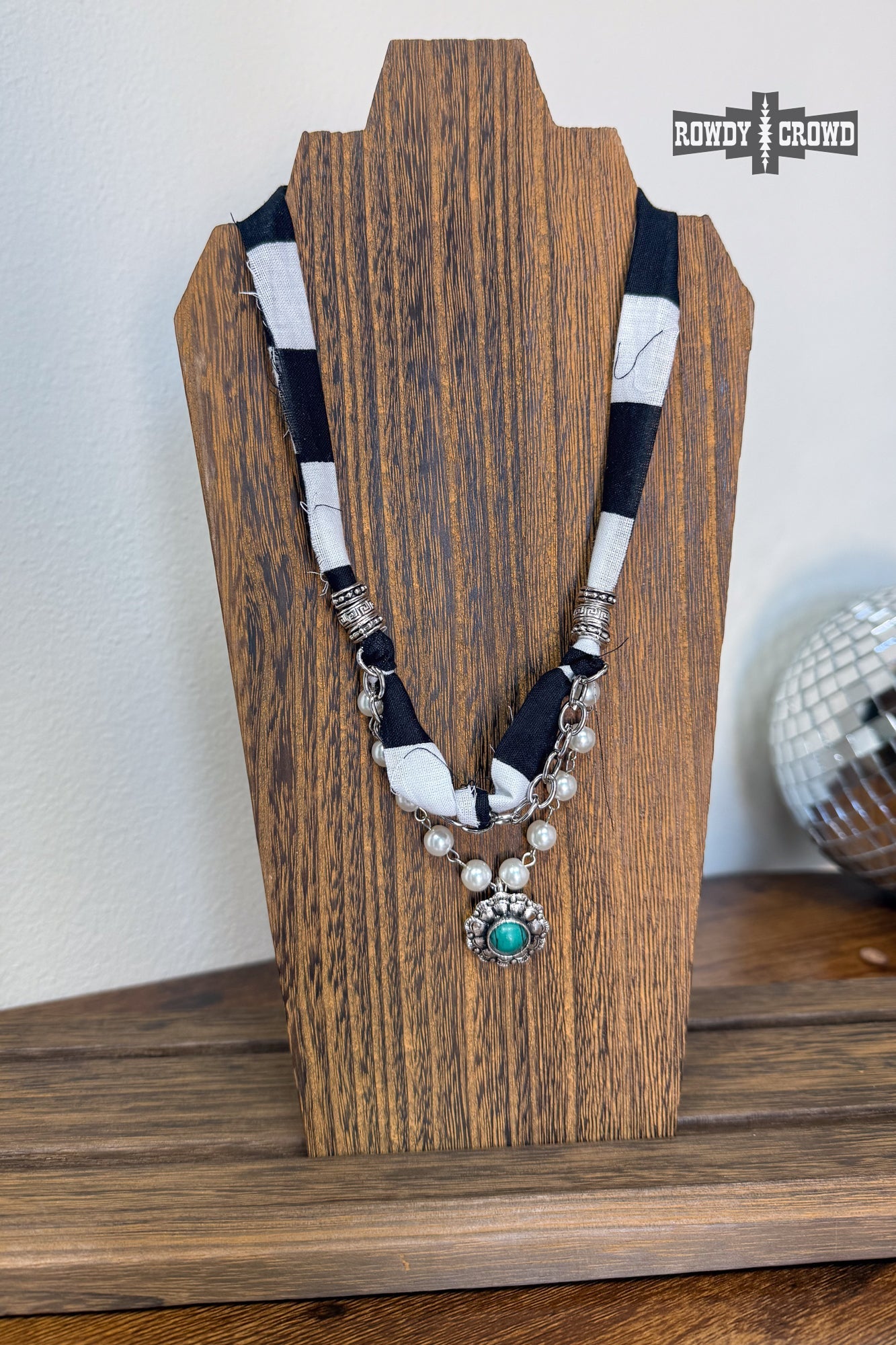Checker Concho Necklace