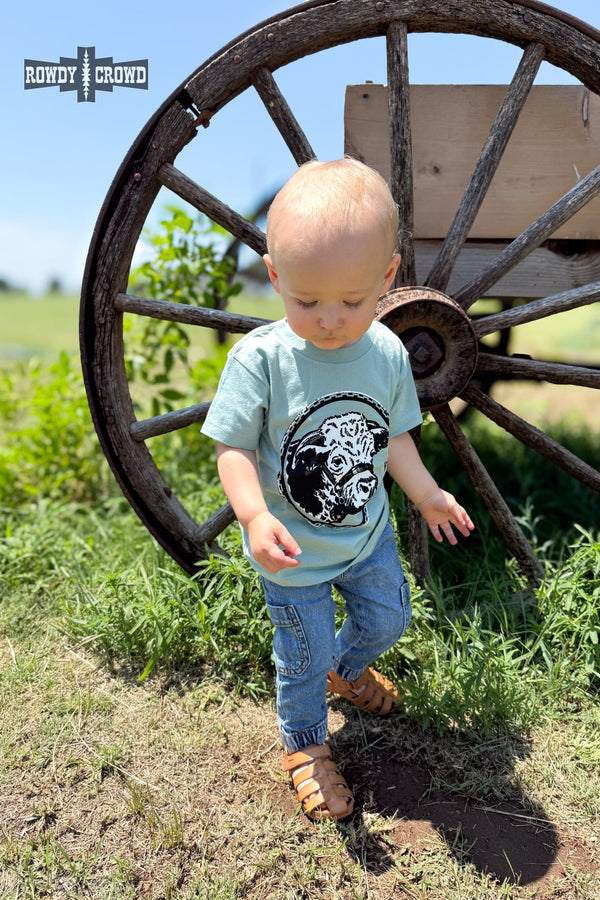 KIDS Happy Hereford Tee- BLUE