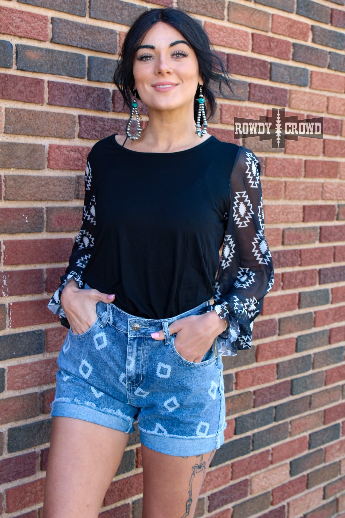 Mallory Mesh Sleeve Top