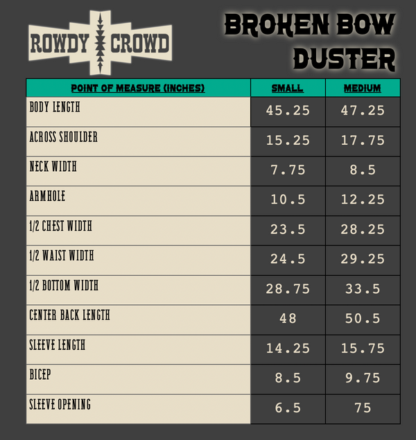 Broken Bow Duster