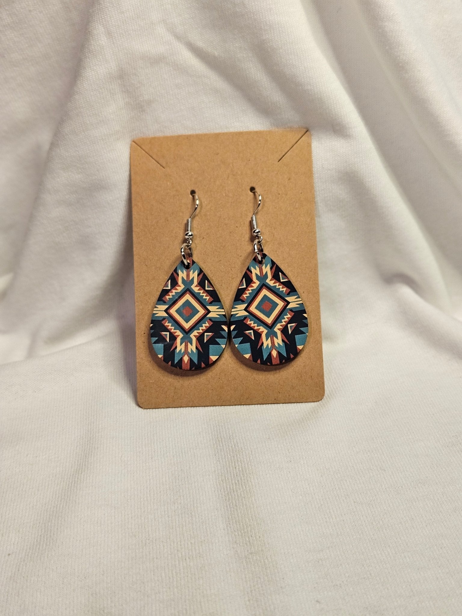 Aztec Teardop Earrings - Live Life Tees Boutique
