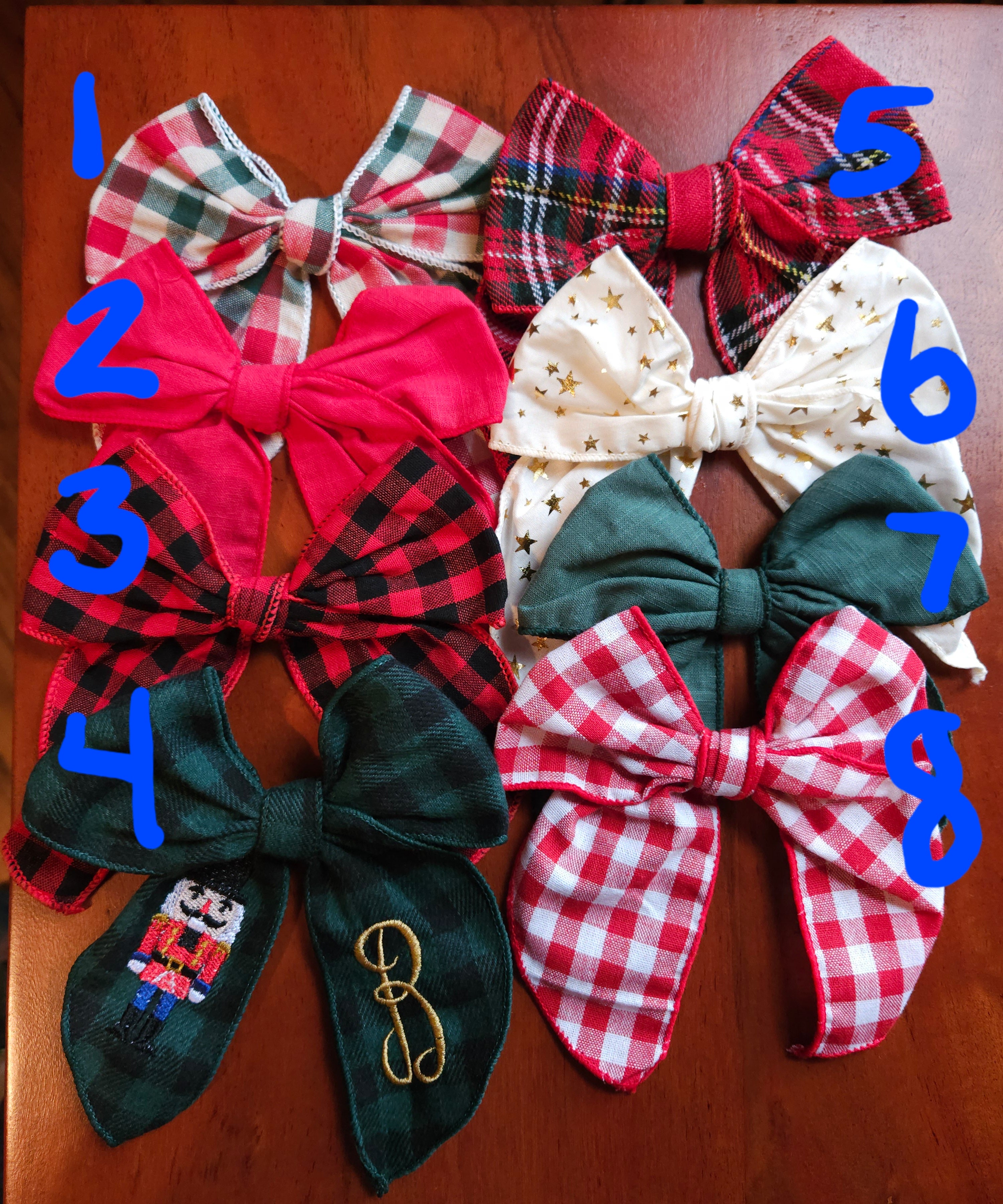 Christmas Hair Bows