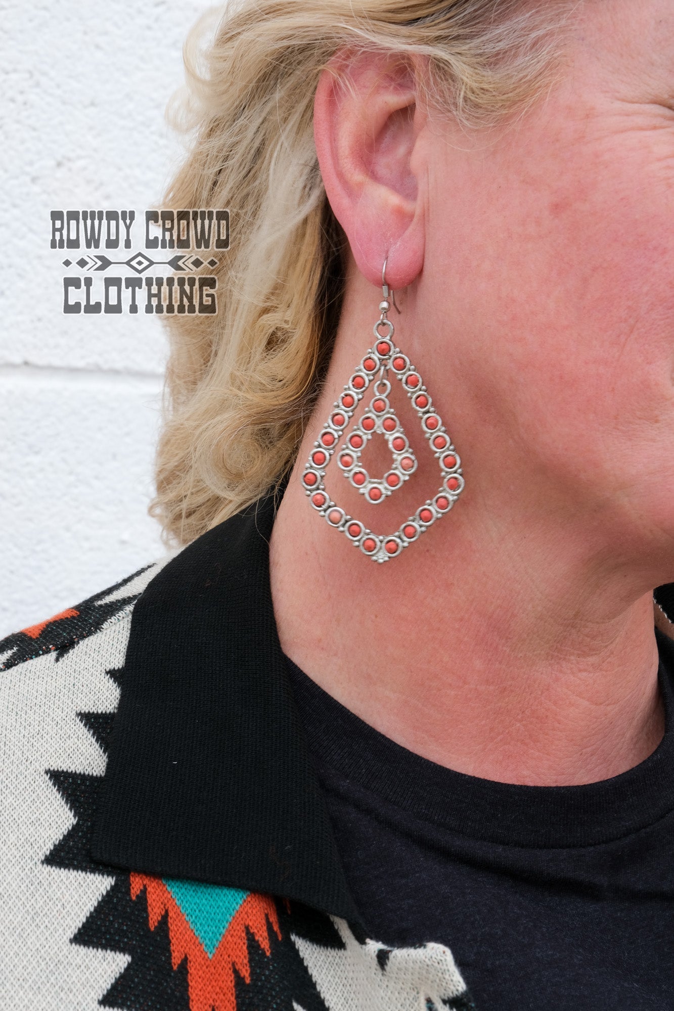 Western Accessories, Western Jewelry, Earrings for Women, Southwestern Jewelry, Western Jewelry Wholesale, Cowgirl Jewelry, Western Wholesale, Wholesale Accessories, Wholesale Jewelry, western boho earrings, silver earrings, statement earrings, chandelier earrings