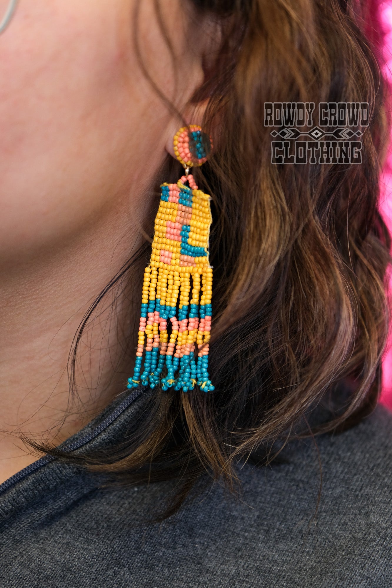 Western Accessories, Western Jewelry, Earrings for Women, Southwestern Jewelry, Western Jewelry Wholesale, Cowgirl Jewelry, Western Wholesale, Wholesale Accessories, Wholesale Jewelry, beaded earrings, beaded dangle earrings, western boho earrings,