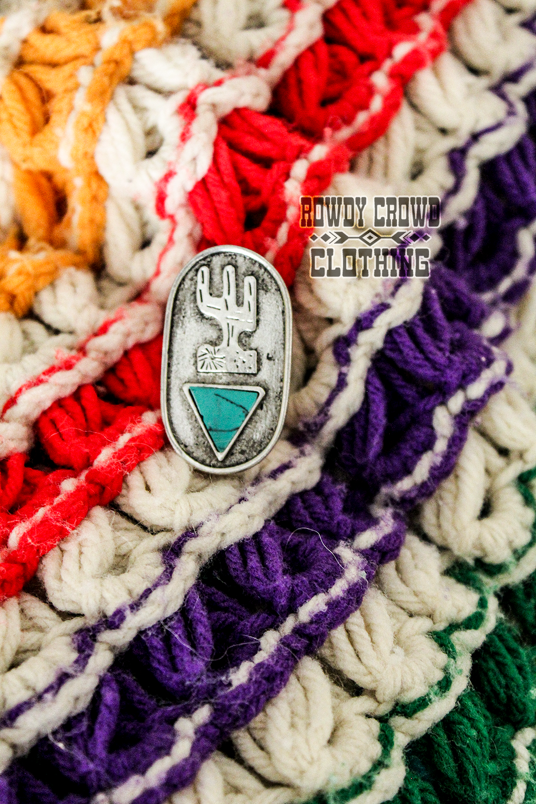 Canton Cactus Scarf Slide/ Ring / Tee Clip