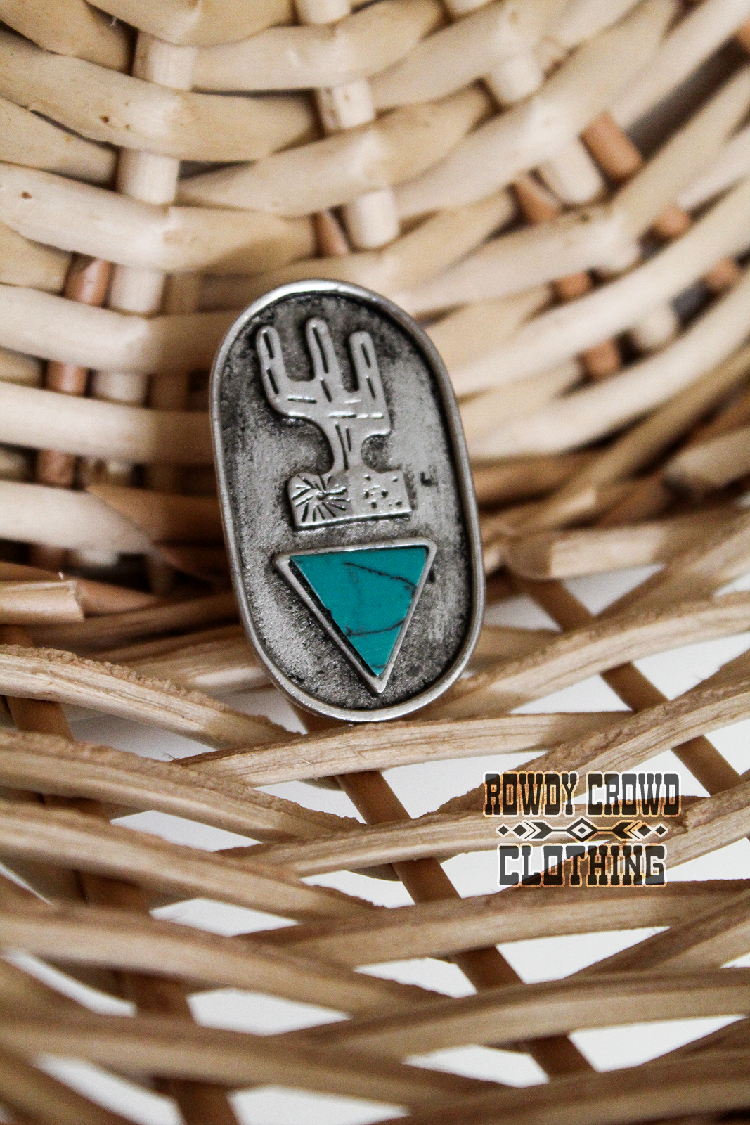Canton Cactus Scarf Slide/ Ring / Tee Clip