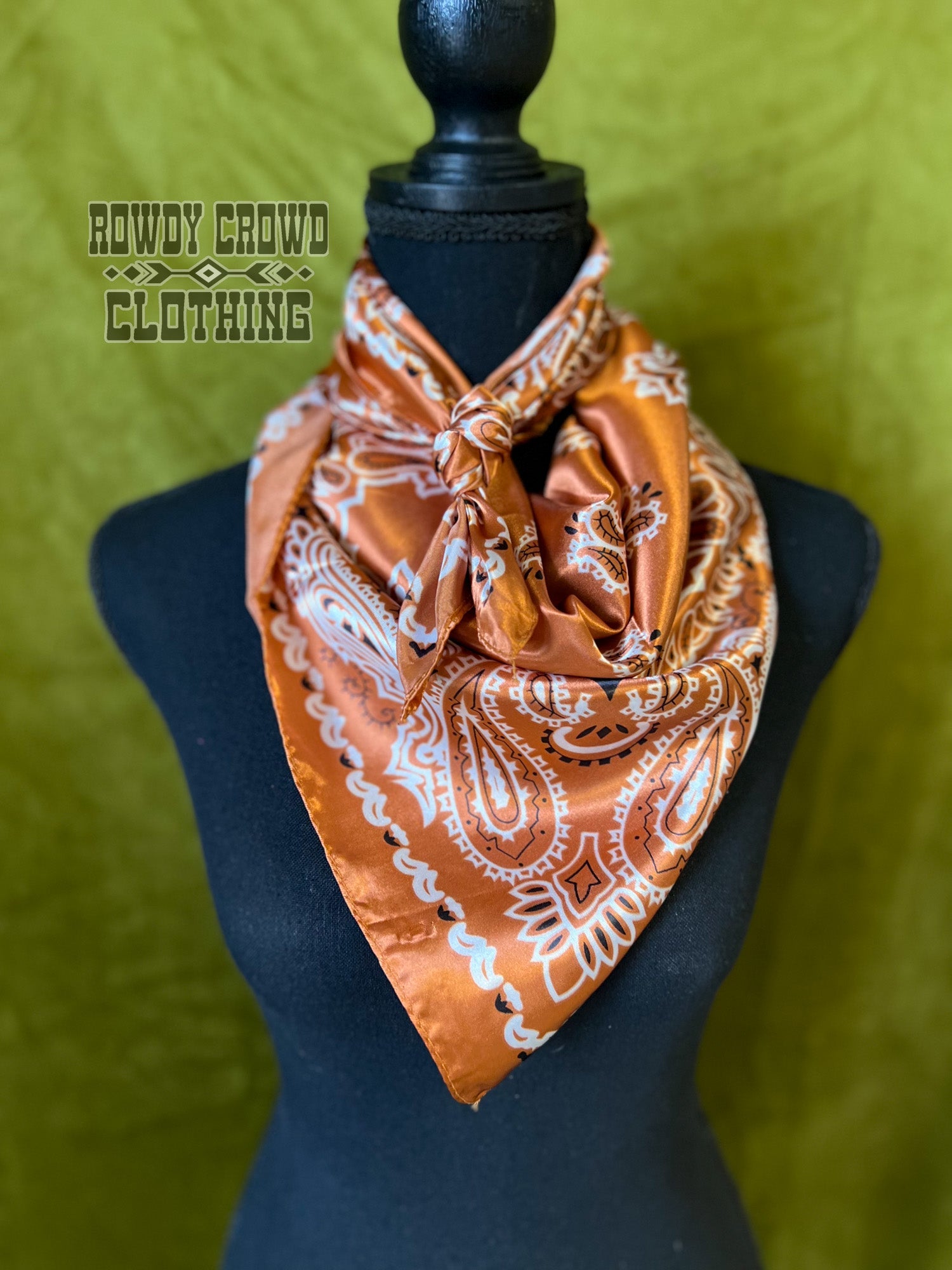 Wild Rag, Copper Wild Rag, Western Accessories, Western Apparel, Western Wear